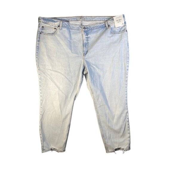 Abercrombie & Fitch The Mom 10.5" High Rise Easy Fit Slightly Tapered Leg 37/24R - Picture 1 of 8